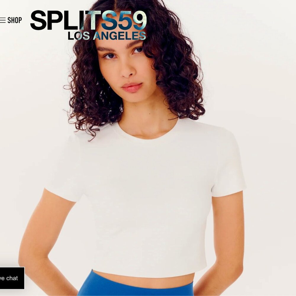 SPLITS59 Airweight S/S Crop